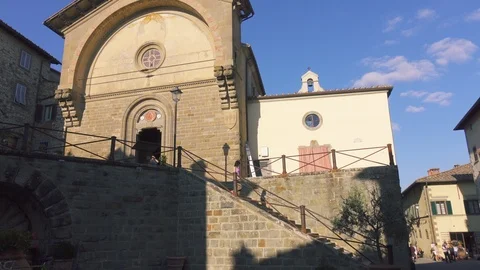 4K Walking in old town Radda in Chianti Tuscany Italy POV steadicam Видео 106399028