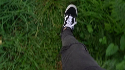 4K Walking Through Tall Grass 스톡 동영상 100397314