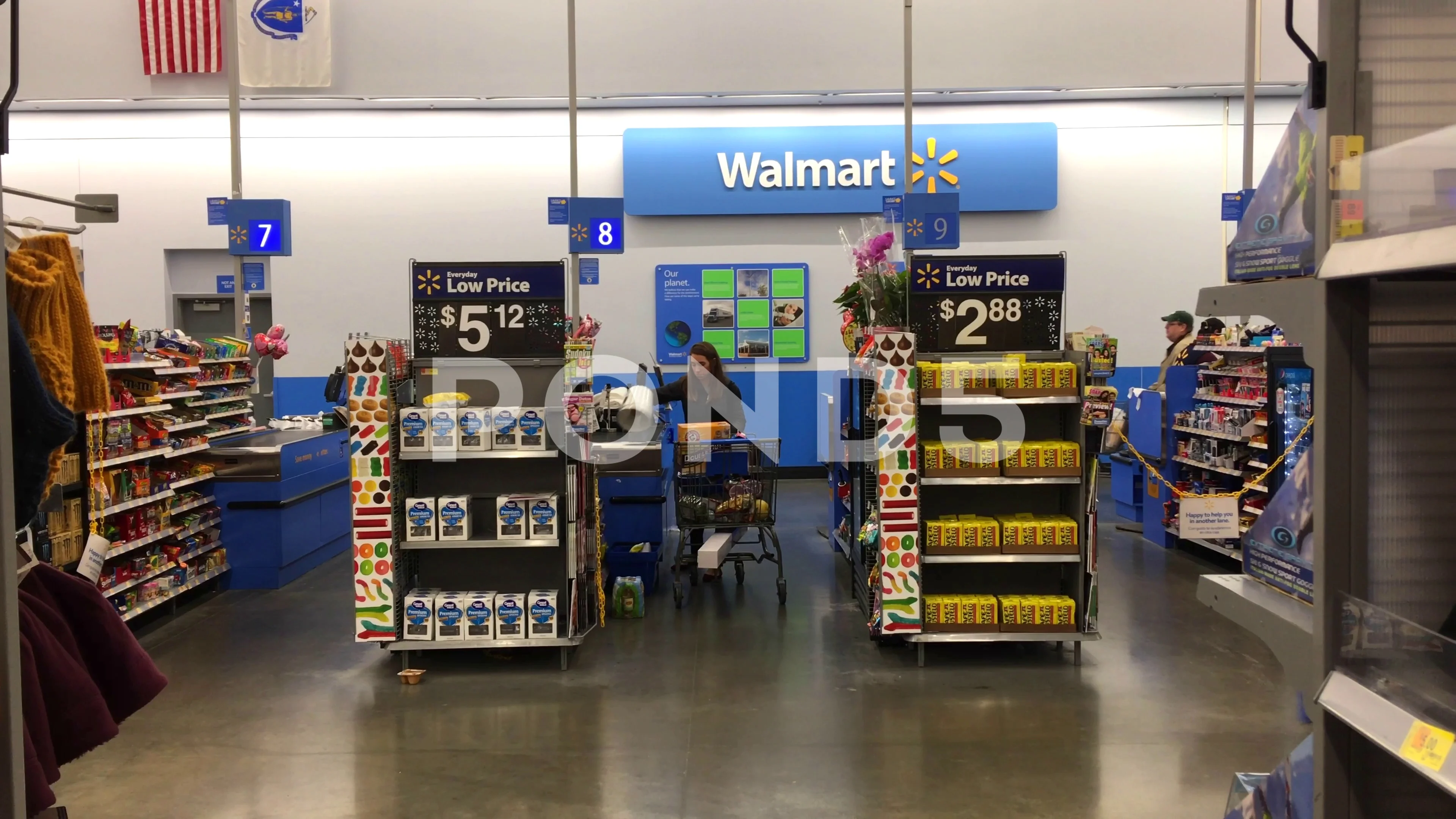 Walmart Retail Store Cashier Check Out Stock Photo 1308539275