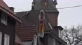 4k Walpurgis witch closeup hanging before church tower 4k or 4k+ Resolution