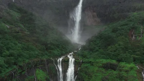 4K Waterfall Drone footage Video stock 254056604