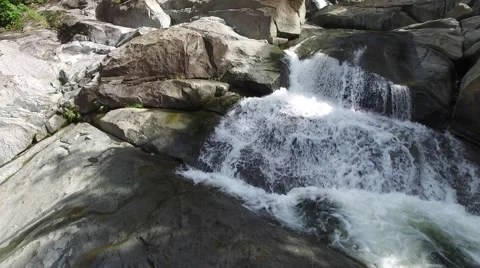 4K Waterfall, River, and Rainforest Stock Footage 63618202