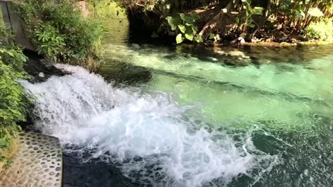 4K Waterfall Spring Fed River Stock Footage 202139177