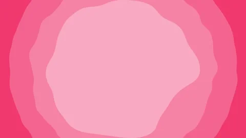 4K Wave Abstract Background - Pink Curves &amp; Waves Looped Animation Stock Footage 279140738