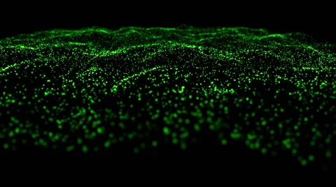 4K Waveform Particles Plane Flow Background Stock After Effects
