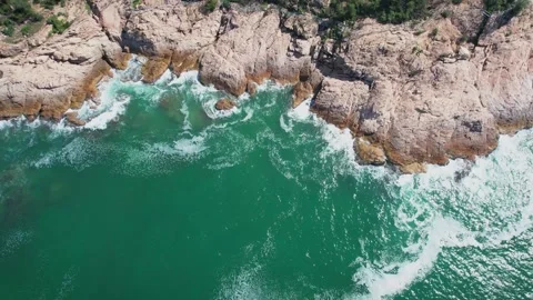 4K waves and reefs nature Stock Footage 335616861