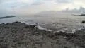 4K waves rolling in on pebbly sandy beach with audio 4k or 4k+ Resolution