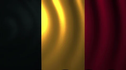 4K  Waving Belgian Flag Animation |Loopable Stock Footage 112044985