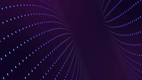 4K Wavy dots loop background in blue color. Digital animation background Stock Footage 183673824