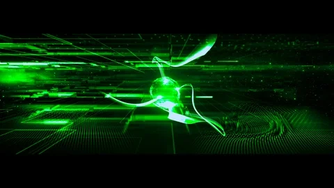 4K weave explosion network Video stock 102350139