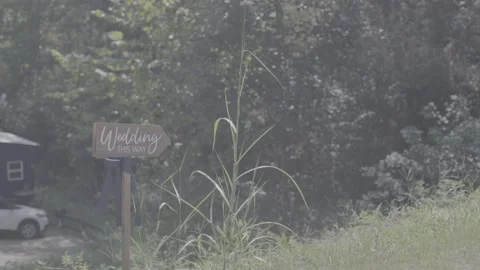 4K Wedding Sign Stock Footage 171945373