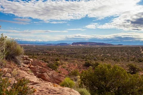 4k Western Parallax Motion Time-lapse Stock Footage 108796344