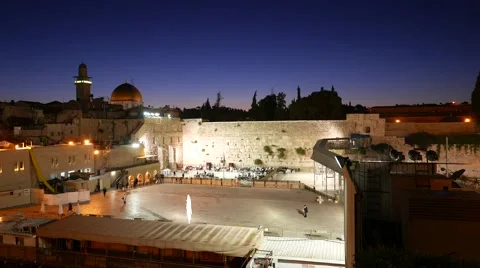 4K Western Wall at Dawn 動画素材 51543742