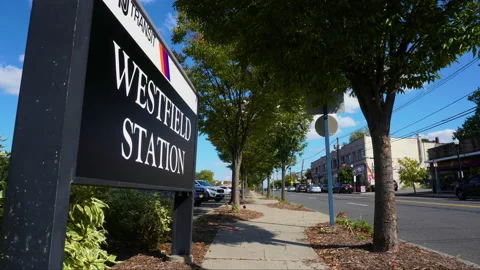 4k Westfield Train Station Timelapse - New Jersey Stock Footage 141089815