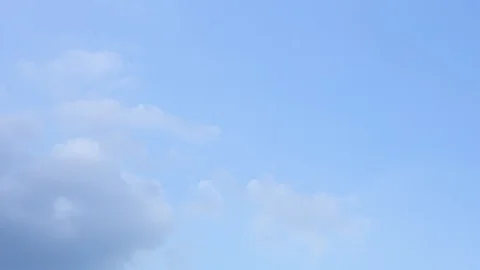 4k White cloud on blue sky background timelapse Stock Footage 118757682