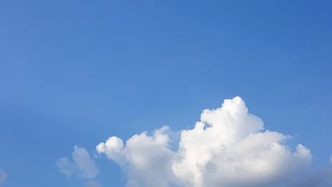 4k White cloud on blue sky background timelapse Stock Footage 118757710