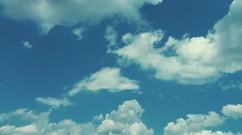 4K White Clouds Background Stock Footage 50232355