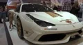 4k White Ferrari and Tuning Girl at Motorshow automobile event 4k or 4k+ Resolution