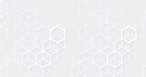 4k white geometric hexagonal abstract universal background Stock Footage 198524993