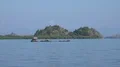 4k White reef peaks rocks showing out of water surface near islands 4k or 4k+ Resolution