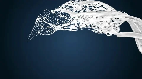 4k white splash like milk or white paint moves past the camera in slow motion on Stock Footage 130229456