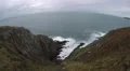 4K White water crashing against black rocks filmed from top of a hill 4k or 4k+ Resolution