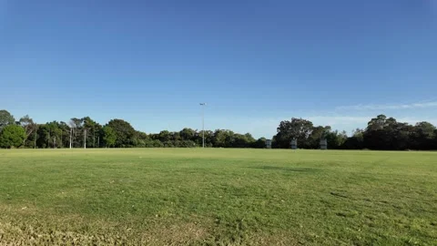 4K Wide Angle Panning Landscape of Giffin Park at Coorproo, Brisbane Stock Footage 331041787