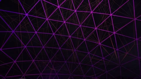 4K wide shot of ceiling light show Stock Footage 260695405