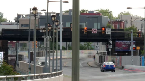 4K WIDE SHOT HYPER TIMELAPSE OF CITY DURING DAY Stock Footage 131114012