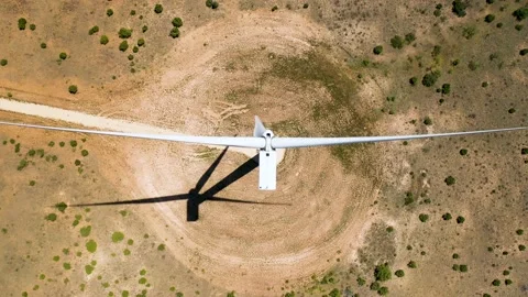4K Wind Farm Drone Shot Renewable Energy Stock Footage 137216472