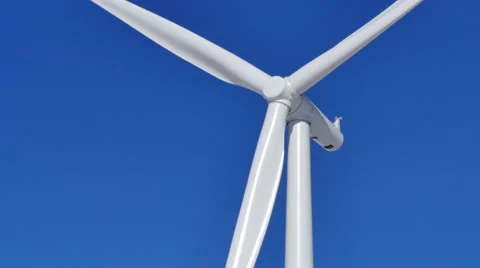 4k Wind Turbine close up 2 Stock Footage