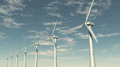 4k Windmill Turbines Clean,Green Wind Energy,new power,timelapse cloud. 库存影片 53467902