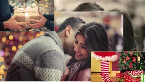 4K Winter Holiday Slideshow | After Effects Template After Effects stock