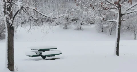 4K, Winter landscape in upstate NY Stockbeeldmateriaal 47040163