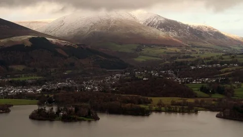 4K Winter Time Lapse of Blencathra, Lake District, UK Stock Footage 82761928