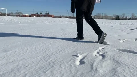 4k winter walking scenery 2 Stock Footage 165562763