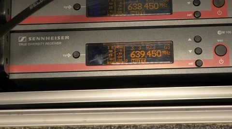 4k Wireless Microphone Reveivers 库存影片 40313178