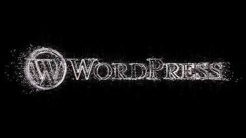 4k wordpress word company brand logo tag cloud,Matrix design code animation. Stock Footage 118635510