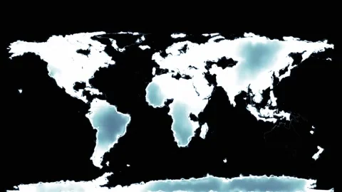 4k world map silver shine Stock Footage 287057285