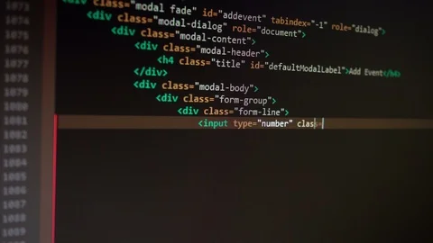 4k Writing Programming Html Code Stock Footage 117698940