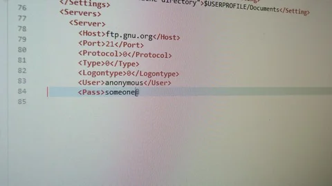4k Writing Programming Html Code Stock Footage 117699135