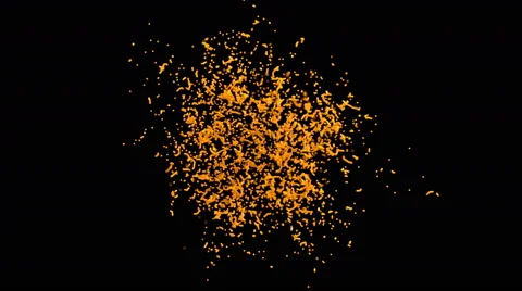 4k yellow bright paint splash explosion, orange juice drops in slow motion Vídeos de archivo 50483674