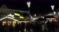 4k Yellow christmas tree at Christmas fair in medieval village 4k or 4k+ Resolution