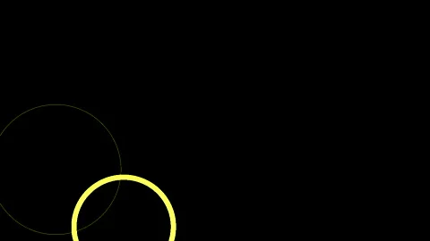 4K Yellow Circle animation shape elements Stock Footage 141253722