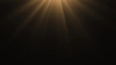 4K Yellow flare effect on black background, top corner. Stock Footage 243809238