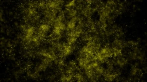 4k yellow particles abstract video, nebula video, galaxy background Stock Footage 259964003