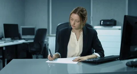 4K: A young controller is working in an office Stock Footage 66777749