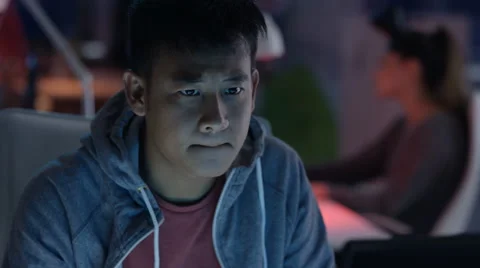 4K Young game developers working on a project creating virtual reality games Vidéo 67557347