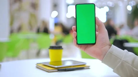 4K Young woman using smartphone at mall. Caucasian girl looking at mobile phone Stock Footage 257797632