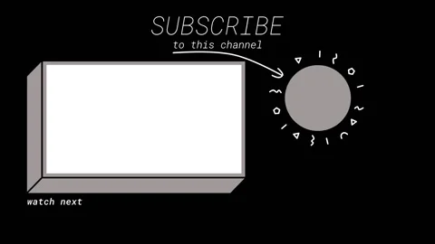 4k Youtube End Screen. Black Outro Stock-Footage 247006752